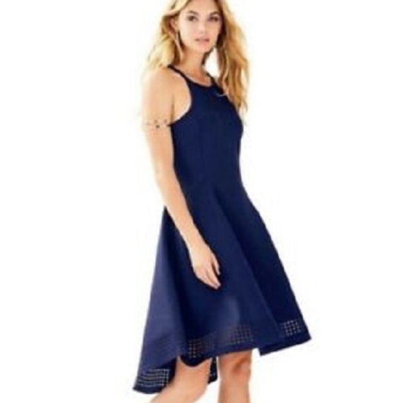 Lilly Pulitzer Dresses & Skirts - Lilly Pulitzer Aurelie Navy Scuba Dress XL New